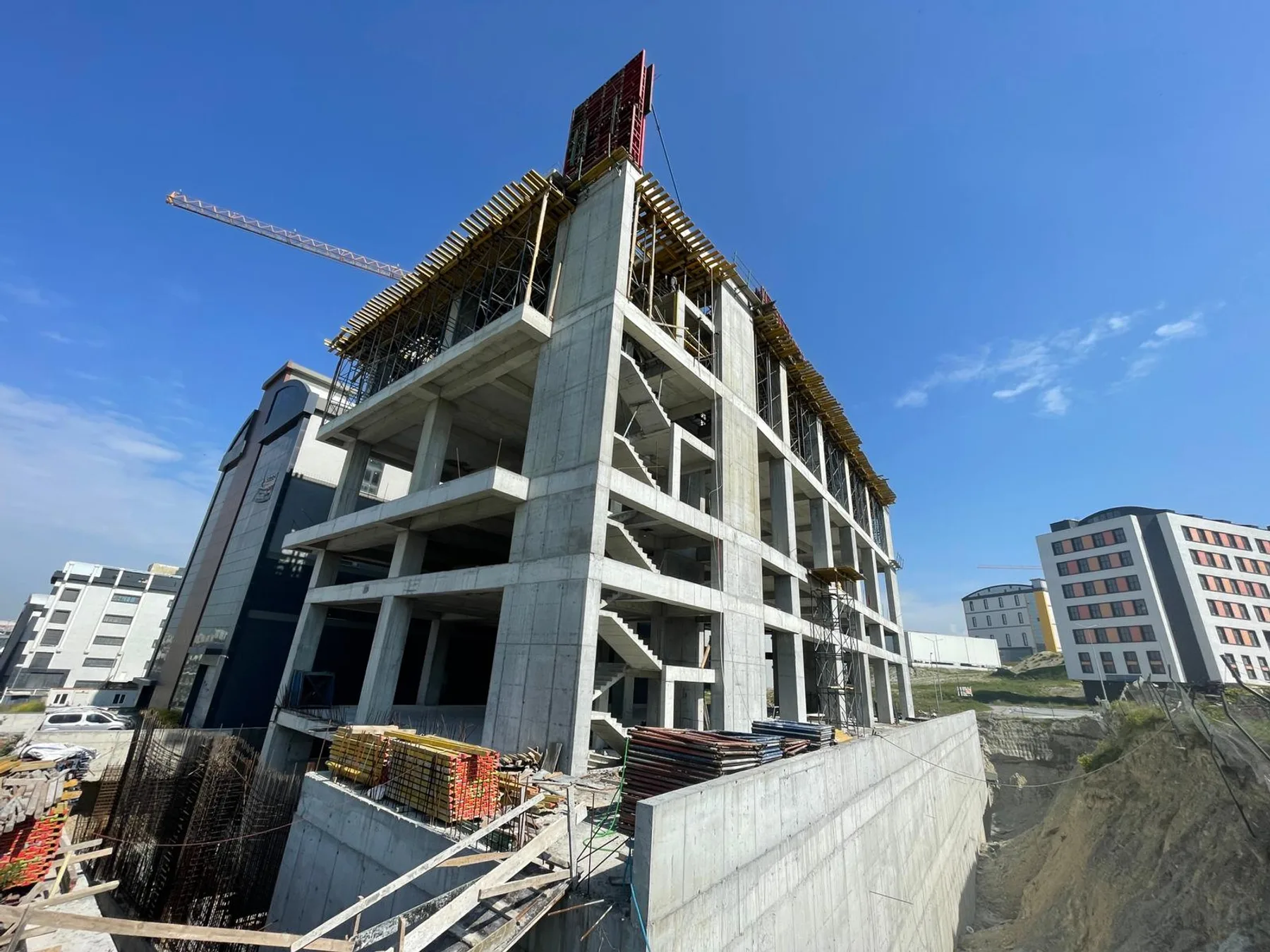 Hadımköy Fabrikası betonarme saha görünümü